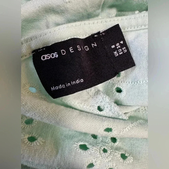 Asos Design – Seafoam Mini Dress - Size 4 - Picture 6 of 7